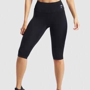 Gymshark Training Cropped Leggings in Black Size Small